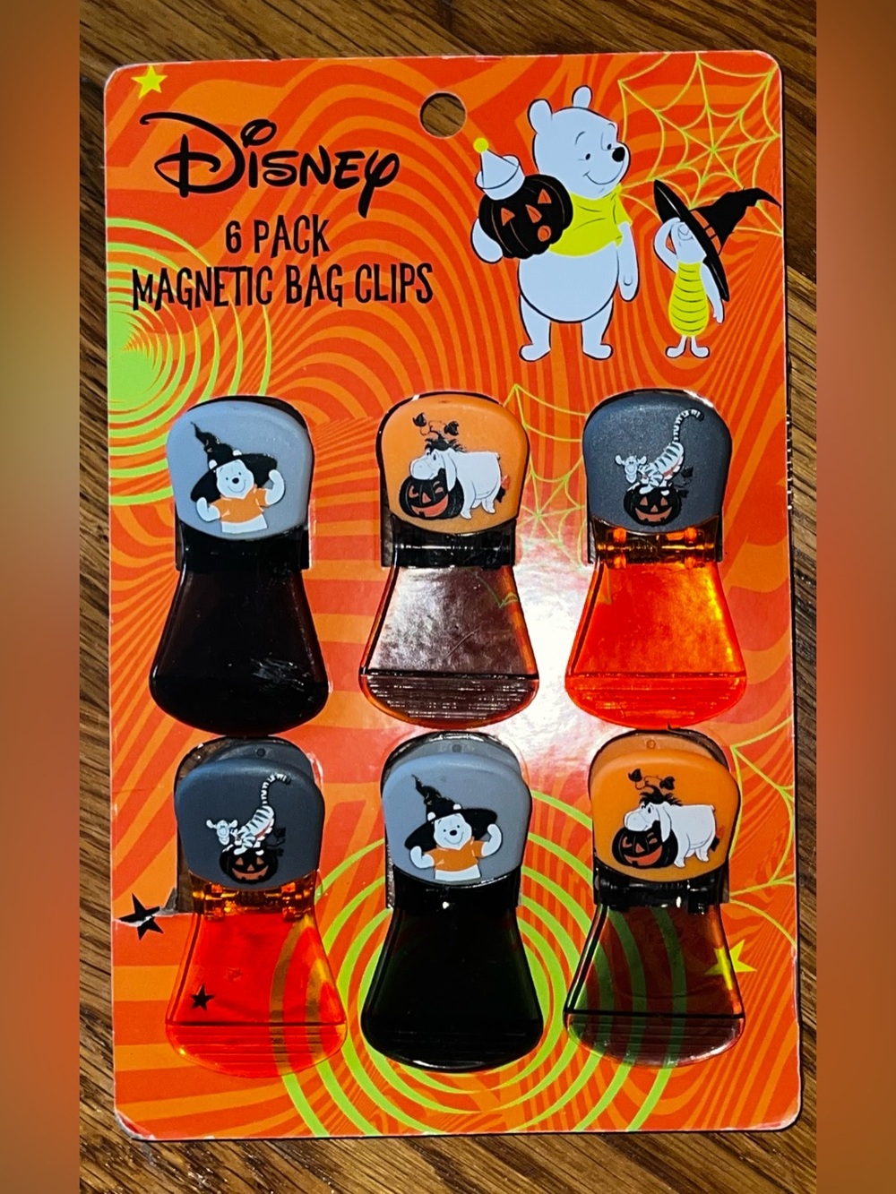 Disney Winnie the Pooh Halloween Magnetic Bag Clips - NEW